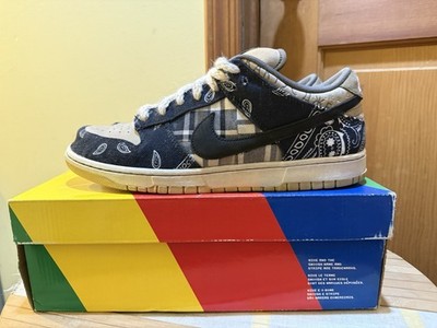 Nike SB Dunk Low PRM QS Travis Scott Cactus Jack Black Beige Paisley CT5053-001