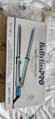 BaByliss Pro Nano Titanium Prima 3000 Ionic Straightener - Blue