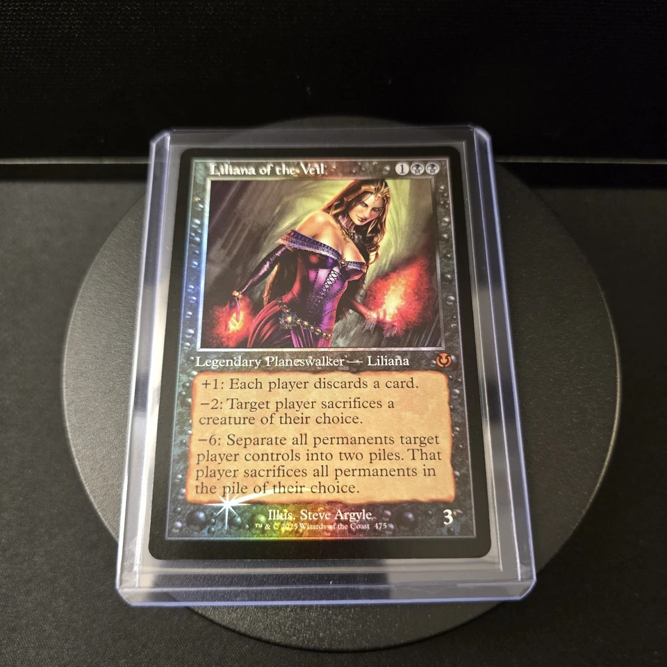 MTG Liliana of the Veil 475 Retro Frame Foil Mythic Innistrad Remastered INR - Image 2 of 4
