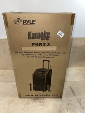 PylePro PKRK8 300W 8  Portable Bluetooth Loudspeaker Karaoke Machine 7  Screen