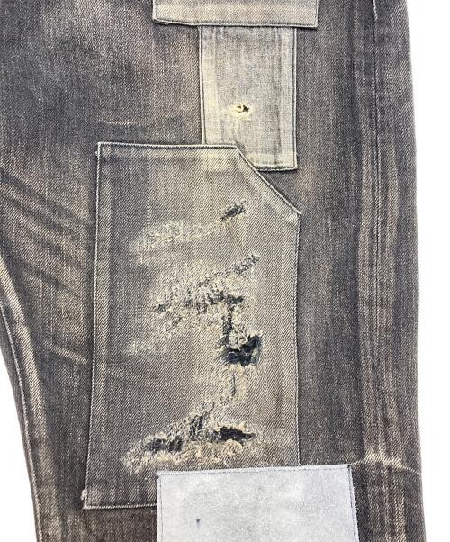 glamb                    Patchwork denim pants bl… - image 8