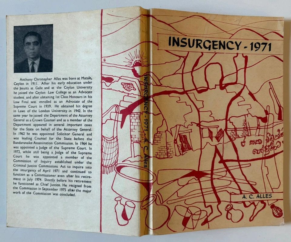 Insurgency - 1971 Account of the April Insurrection in Sri Lanka - AC Alles 1977 - Image 4 of 4