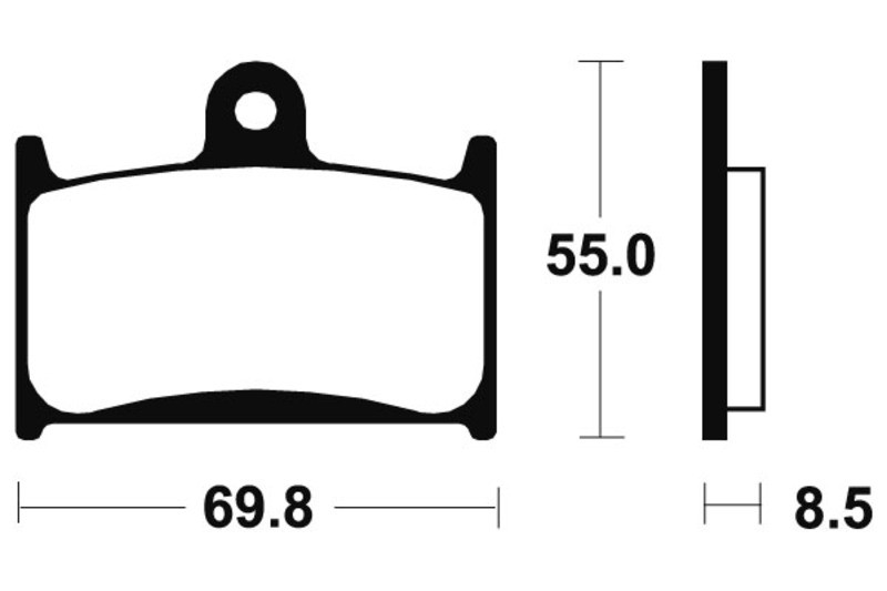 Plaquettes de frein TECNIUM MTR124 en métal fritté pour moto