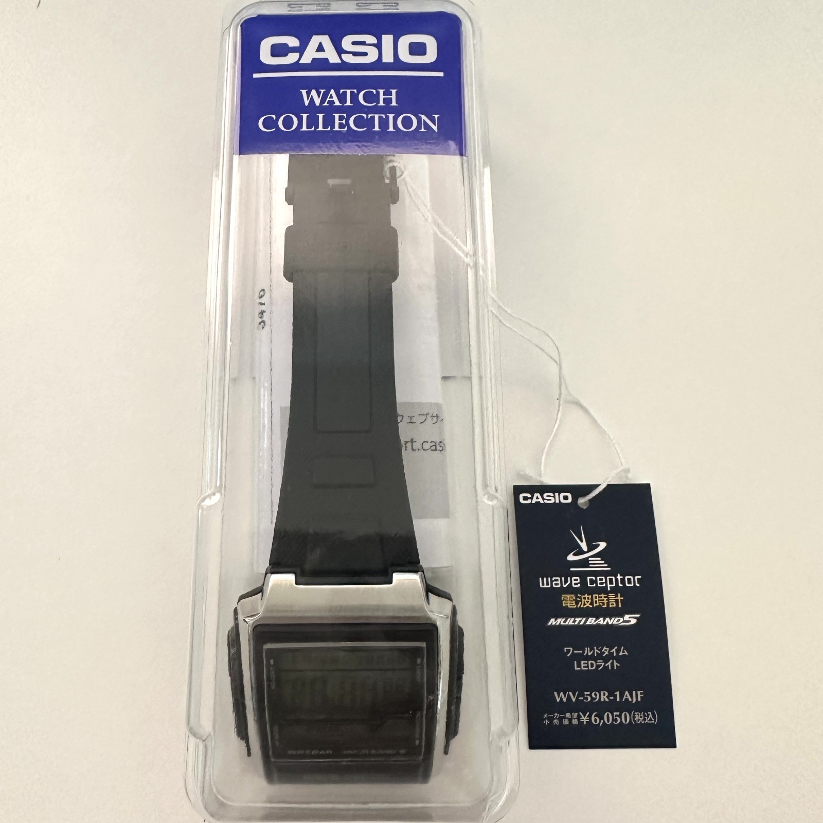 CASIO WAVE CEPTOR WV-59R-1AJF Men's Watch Quartz Black NEW