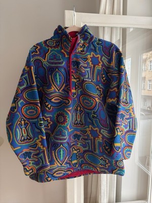 Vintage Patagonia 1999 Kids Synchilla Fleece Art Rainbow Pullover Kids 14