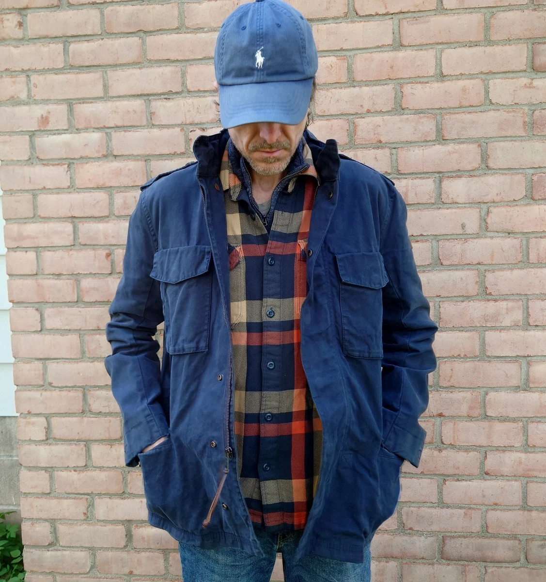 TIMBERLAND M-65 フィールドジャケット　防風　XLサイズ ネイビー Timberland Military Jacket Blue Coats, Jackets & Vests for Men for