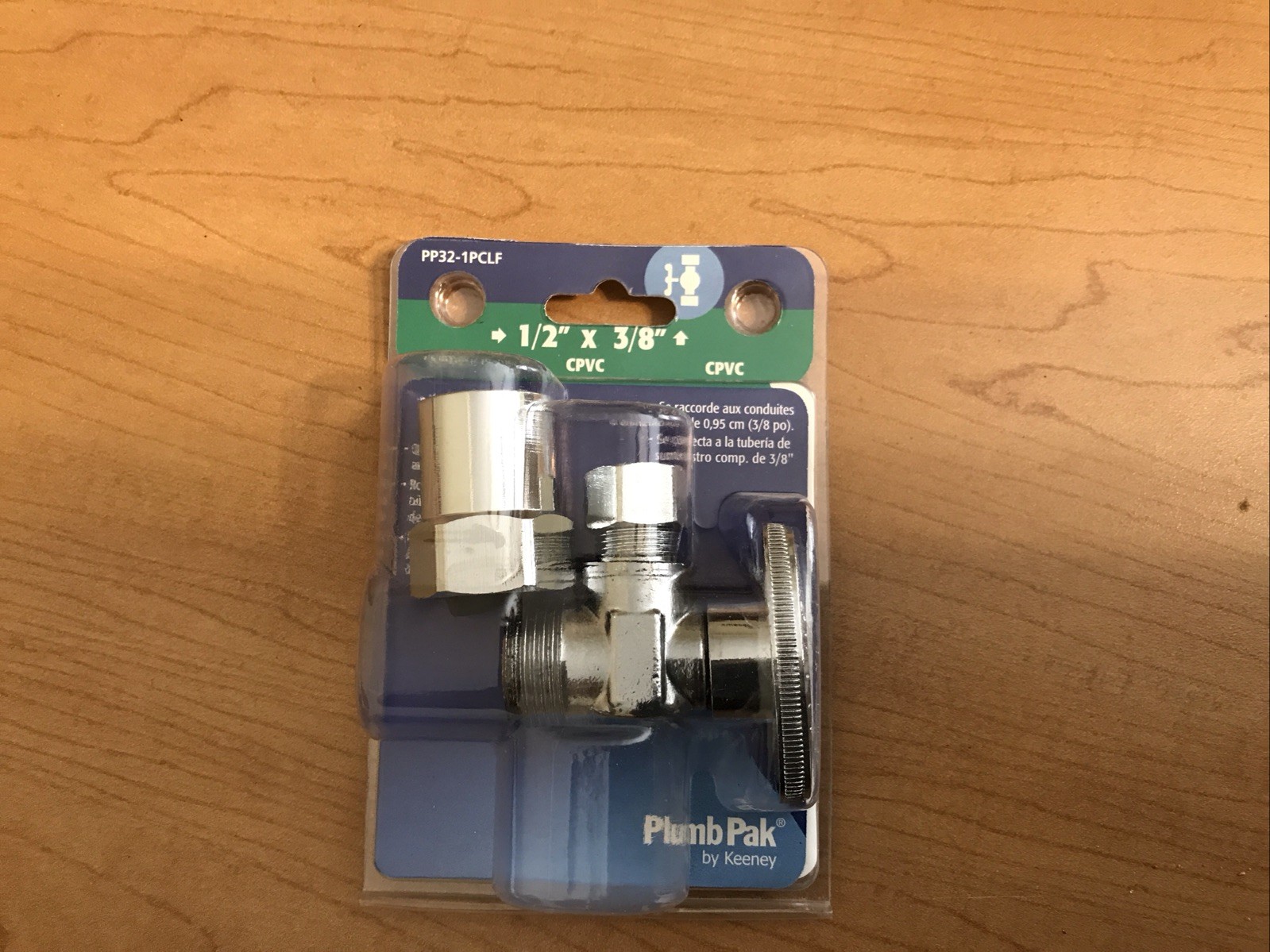 PP32-1PCLF 1/4 Turn Transitional Angle Supply Line Valve, 1/2 X 3/8 LOT OF 12