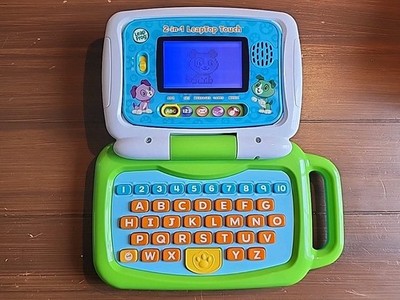 Leap Frog 2 in 1 LeapTop Touch Toy Laptop Tablet 6009 Ages 2-5 2017 Tested Works