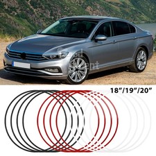 For VW Passat Jetta 4Pcs 18-20in Alloy Wheel Hub Rim Trim Tire Ring Protector