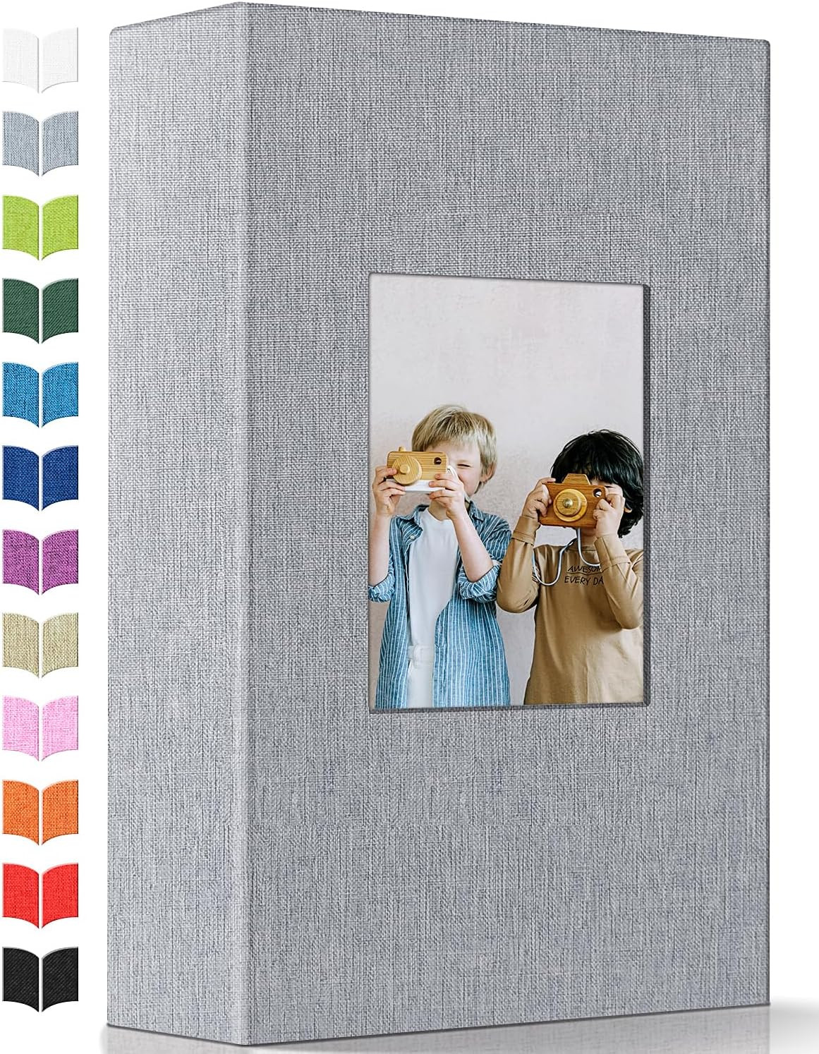 Photo Album 4X6 with 300 Pockets,Slip-In Picture Albums,Linen Cover Memory Book 