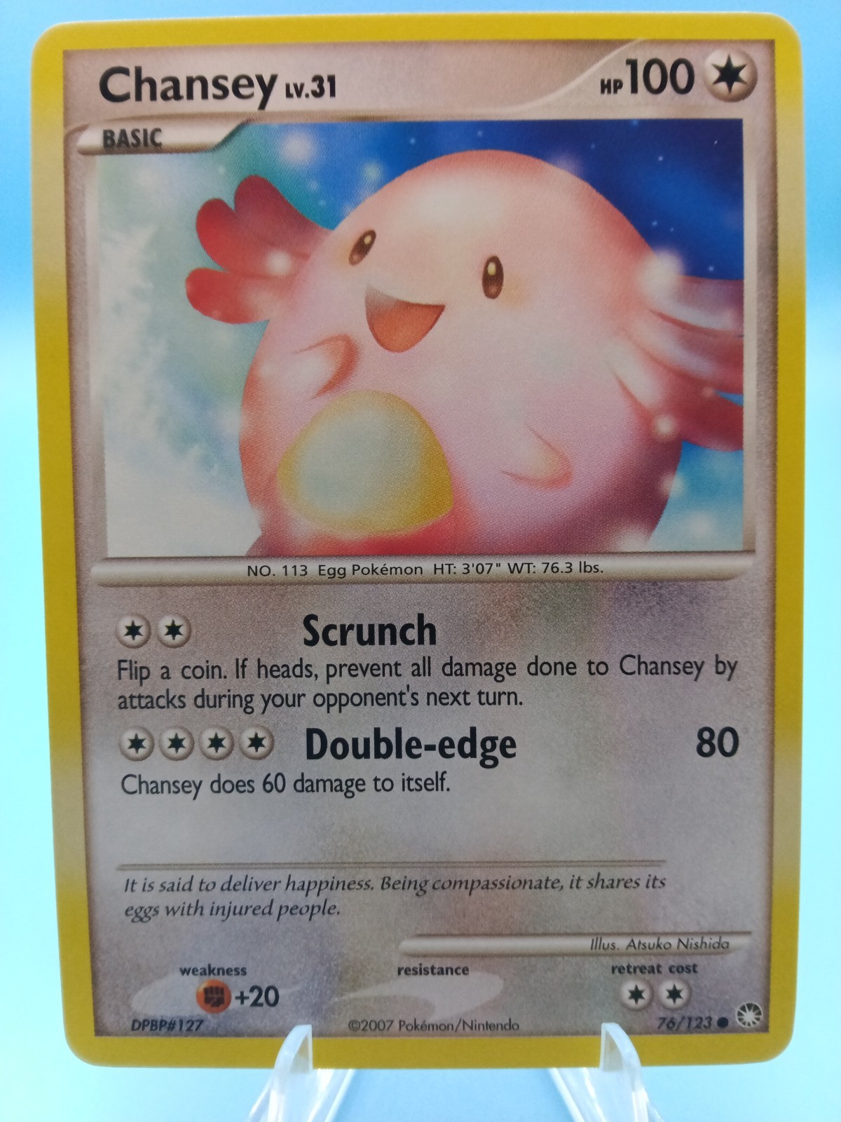 2007 Pokemon Mysterious Treasures Chansey #76