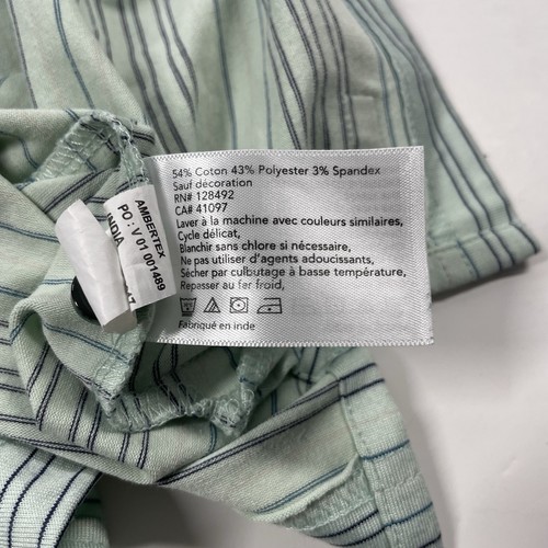 Camisa Polo Greg Norman Para Hombre M Verde Rayas Manga Corta Informal - Imagen 6 de 10
