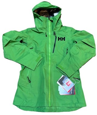 Helly Hansen Odin 9 Worlds Infinity Shell Jacket  Womens Small Green New