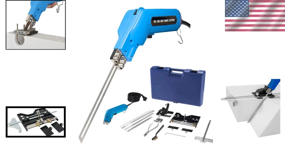 Versatile Foam Cutter Tool - 200W Electric Hot Knife with Stainless Steel Blades - Image 2 of 4