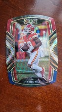 2020 Select Tyreek Hill Kansas City Chiefs Club Level Tri Color Die Cut #223 RWB