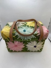 Kate Spade handbag, green straw basket bag