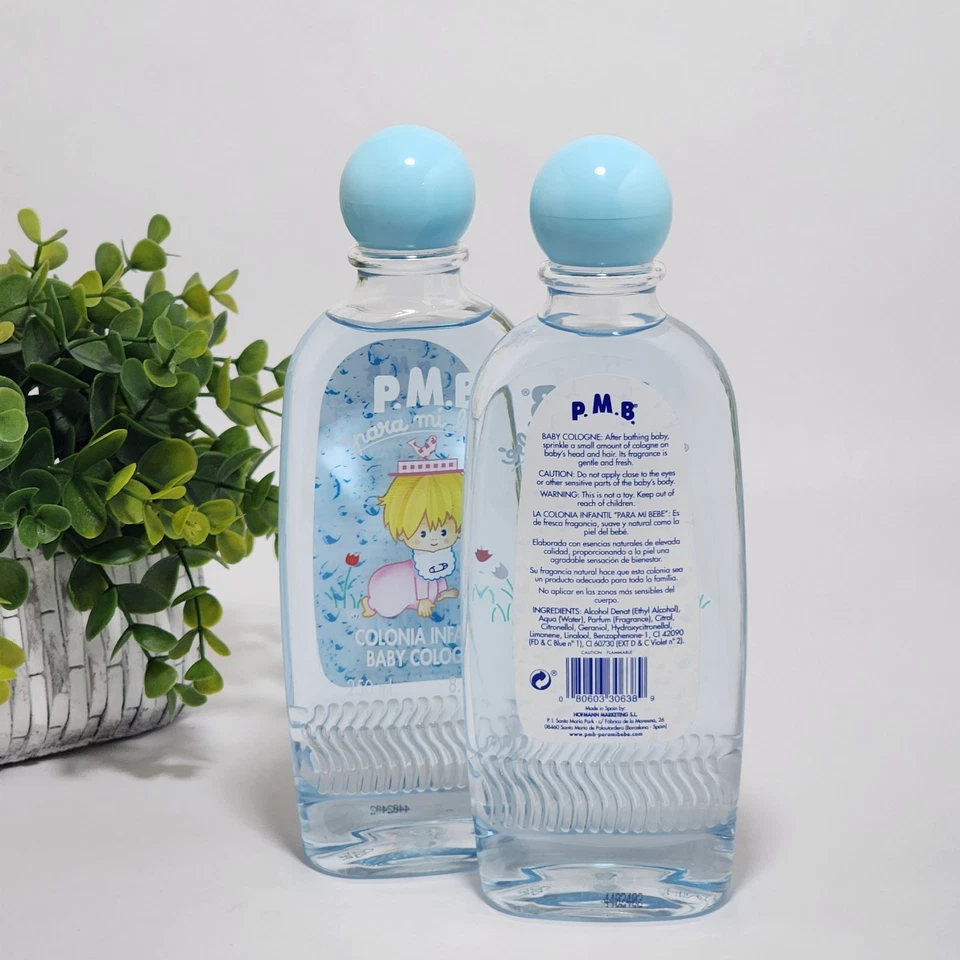Para Mi Bebe Cologne Splash Blue Baby Cologne Fresh Scent 8.3 fl oz - Lot of 2 - Image 2 of 4
