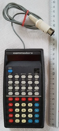 VINTAGE * Commodore F4146R Financial Electronic Calculator mit Etui * ca. 1975