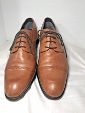 Stacy Adams Men's Leather Oxford Lace-up Brown Wingtip Dress Shoes Size 12M