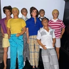 Vintage Ken Doll Lot 70s 80s 90s  Redressed. 7 Doll Lot. Jewel Secrets Ken
