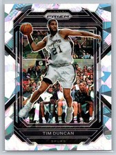 2022-23 Panini Prizm #293 Tim Duncan Prizms Ice San Antonio Spurs