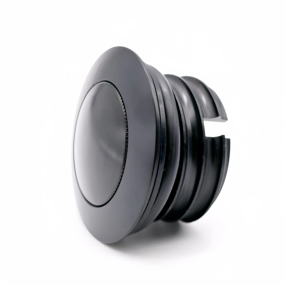 Vented Pop-Up Gas Cap for Harley Dyna/Sportster 1988-2020 - Black Aluminum - Image 3 of 4