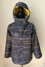 686 Snowboard Jacket Smarty Echo Youth Boys XL Gray InfiDRY 8K Insulated Hooded