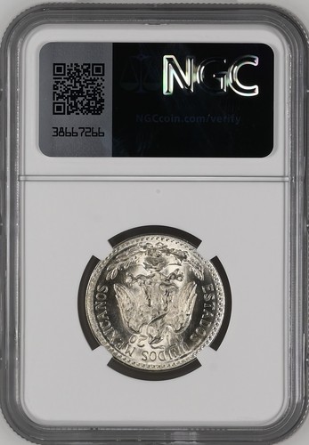 MEXICO 50 Centavos 1944 M Silver NGC MS67 - Picture 2 of 4
