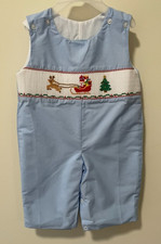 NWT Classic Whimsy Smocked Holiday Longall Boy's Size 6 Months