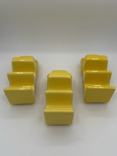 Rae Dunn Artisan Collection • Ceramic Taco Truck Taco Holders (x3) - Picture 3 of 4