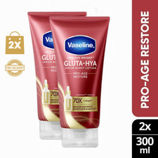 Pack of 2 Vaseline Gluta-Hya Pro Age Restore Serum Burst Lotion 300ml - Malaysia