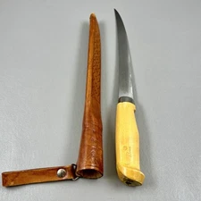 Vintage Rapala Marttiini Finland Hand Ground Stainless Filet Knife W/ Sheath