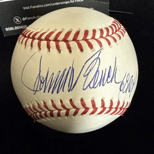Johnny Bench Reds Signed Baseball & ROY 68 Insc - Fanatics