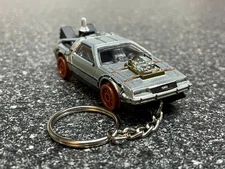 Back To The Future 3 Train DeLorean Keychain Hot Wheels Matchbox BTTF