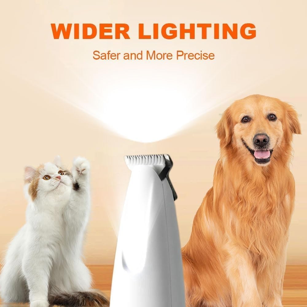 Belvedere Cat Trimmer, Dog Paw Trimmer with Low Noise Trimmers for Grooming, Hai
