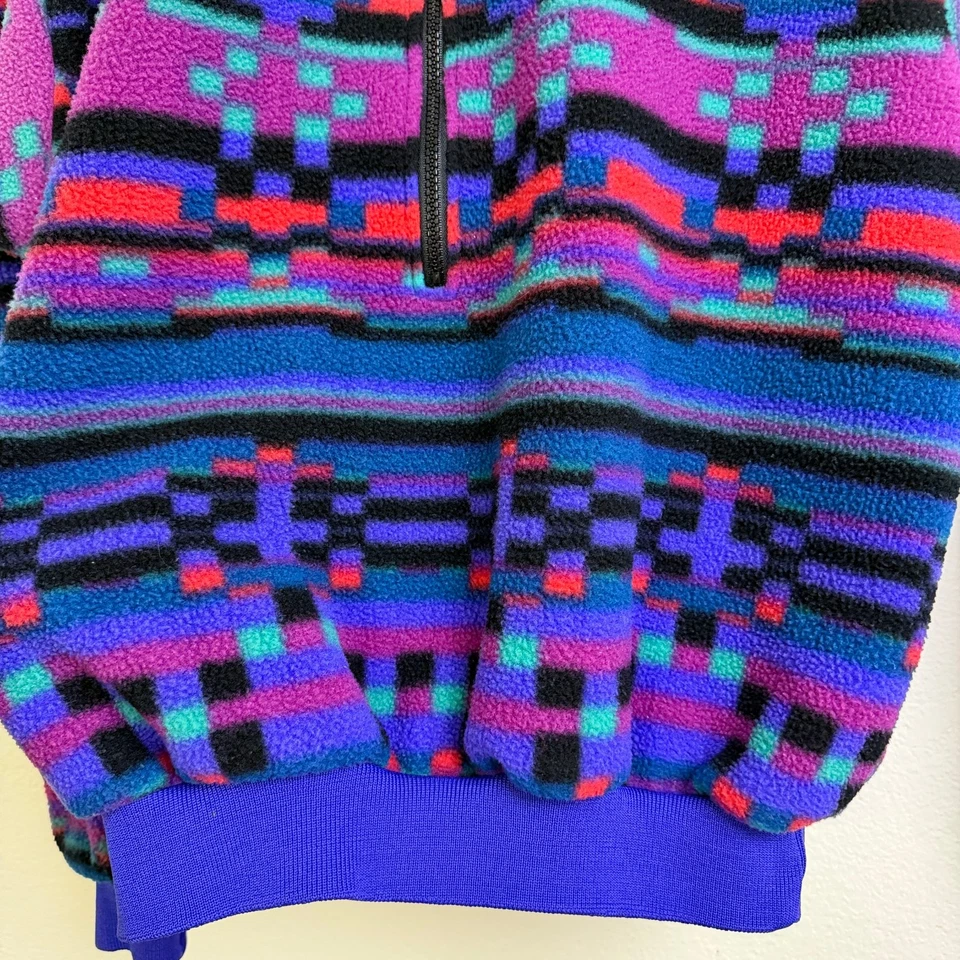 Vintage 90's Columbia Fleece Sweater Mens Medium Retro Gorpccore Half Zip USA - Image 4 of 4