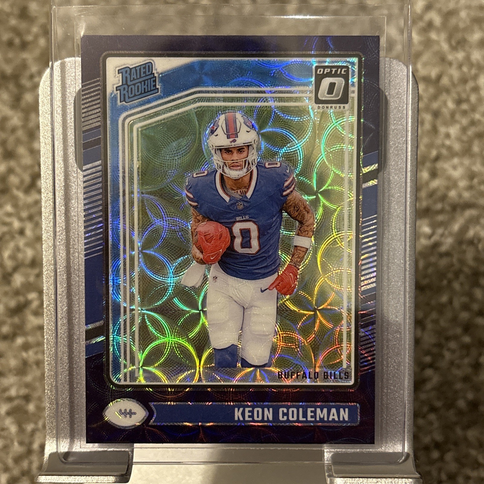 2024 Donruss Optic Football Keon Coleman Rookie Purple Scope Prizm #263