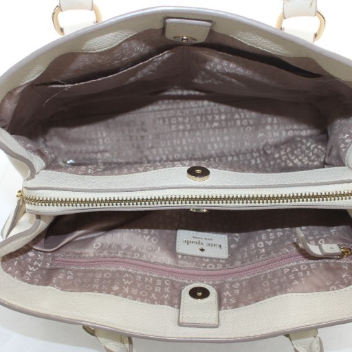Kate Spade Handbag Shoulder Bag 2Way Leather Beige /An96 Ladies thumbnail 6