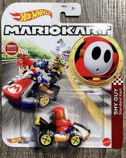 Hot Wheels MarioKart Wave 11 2021 - Shy Guy Standard Kart (GRN25)