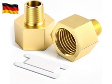 2 St&uuml;ck 1/2" Innengewinde auf 1/4" Au&szlig;engewinde BSP Gewinde Messing S