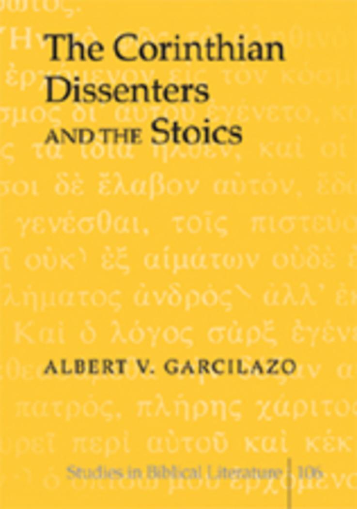 Thumbnail - Albert V. Garcilazo | The Corinthian Dissenters And The Stoics | Buch