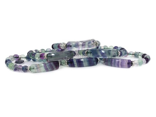 Semi-precious gemstone beads Heart Charm stretch bracelet 7" - Picture 51 of 168