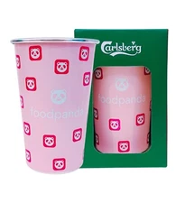 Carlsberg X Foodpanda Stainless Steel Beer & Cold Beverage Changing Color Cup