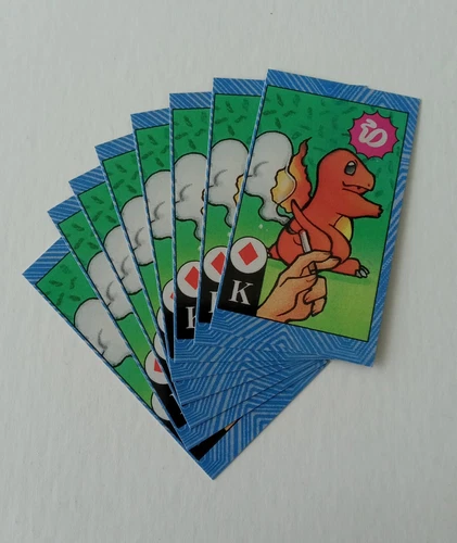 8 Pokemon Kagemaru Himeno Charmander Smoking Trainer Karuta Poker CoroCoro Print