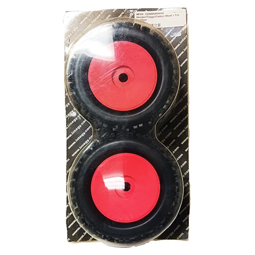 Neumático Monster Truck/Truggy/Escalador Integy 2 piezas montado en rueda de plato naranja C22869 Foto 4 de 4