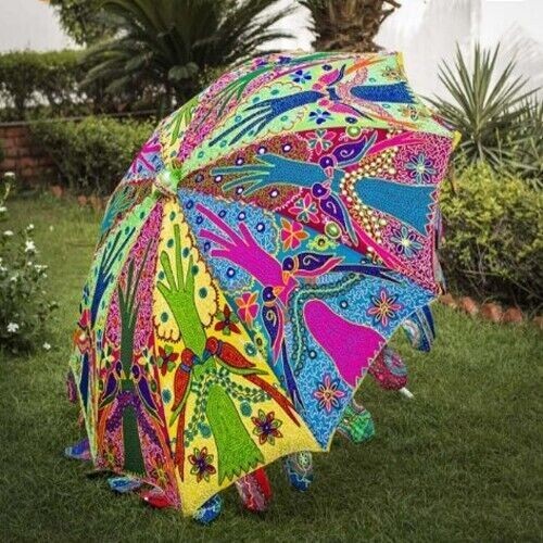 Sombrilla de jardín de 72"" yardas parasol hippie indio patio decorativo - Imagen 9 de 10