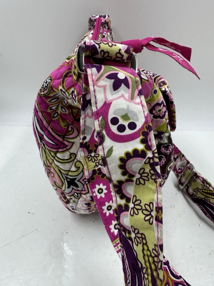 Bolso Bandolera Mensajero Vera Bradley Para Mujer Muy Berry Paisley Acolchado Foto 3 de 4