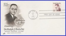 USA5 #1860 U/A ARTCRAFT FDC   Ralph Bunche