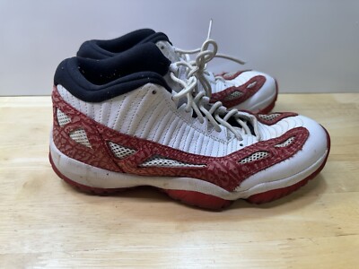 Nike Air Jordan 11 XI Retro Low IE Shoes Mens Size 9 White Gym Red
