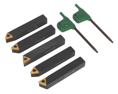 Sealey Wendeschneidmaschine Drehwerkzeug-Set 10 mm 5-teilig SM3025CS1